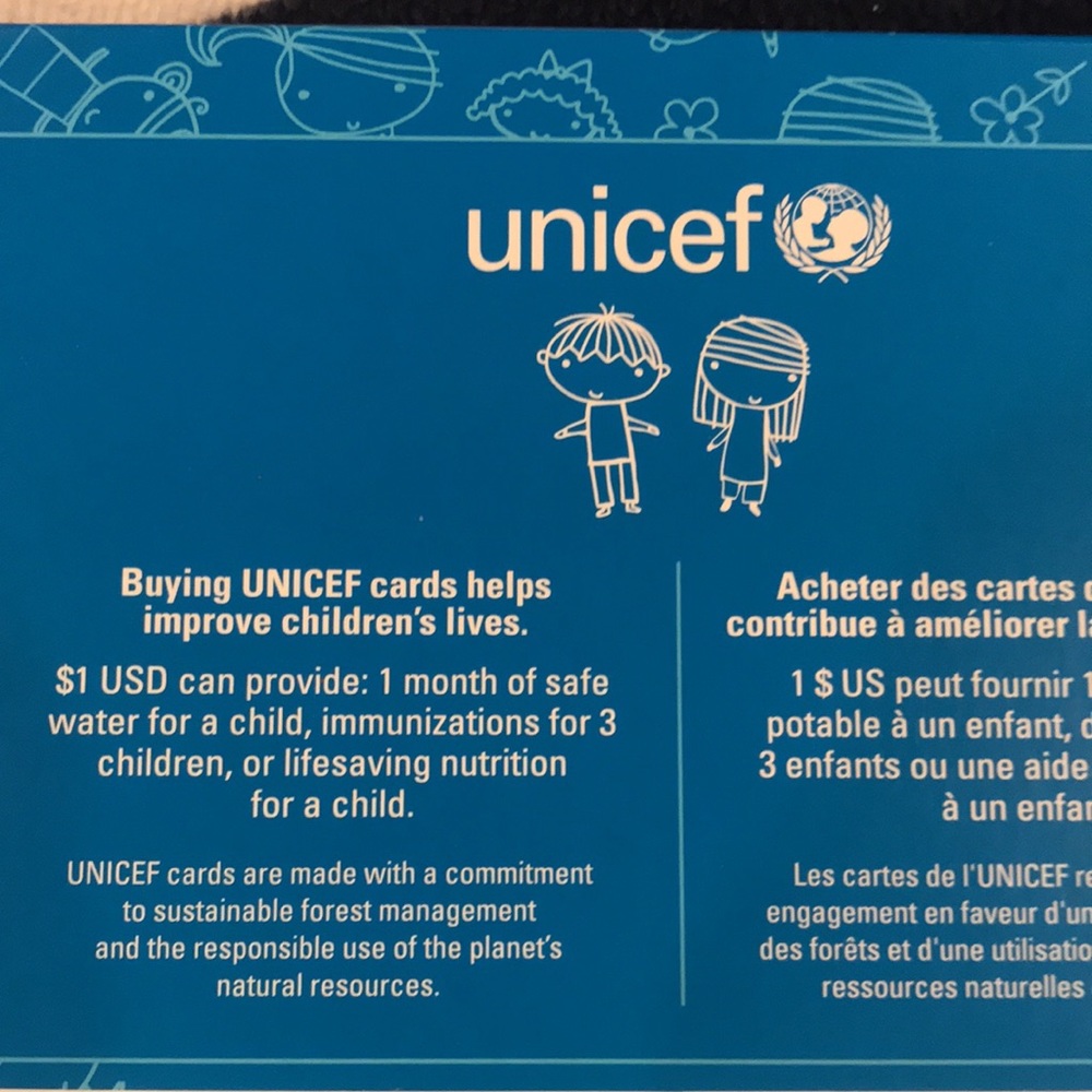 Brand new unicef Suprise “peek”Holiday cards - Picture 4 of 6